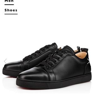 All black low top Christian Loub